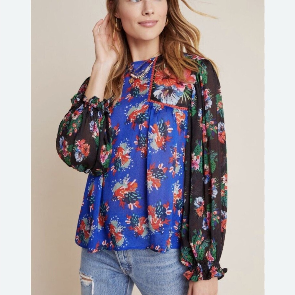 Anthropologie Blank London Floral Top XS